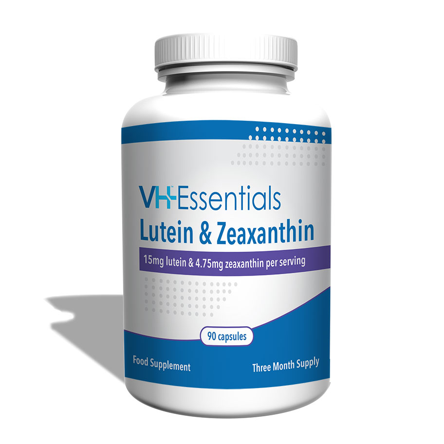 Bottle of VH Essentials Lutein & Zeaxanthin